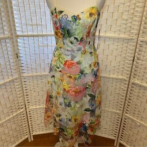 Floral Tiered Sun Dress by Adrianna, Adrianna Papell size 6